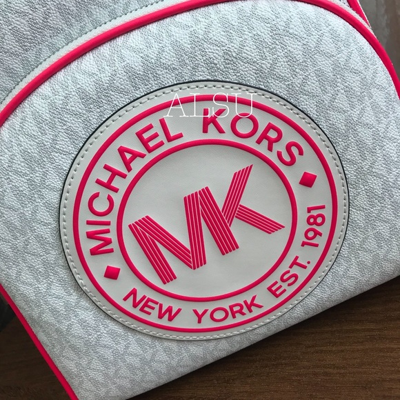 Michael Kors Fulton Sport Med Backpack Neon Pink W - Picture 5 of 7